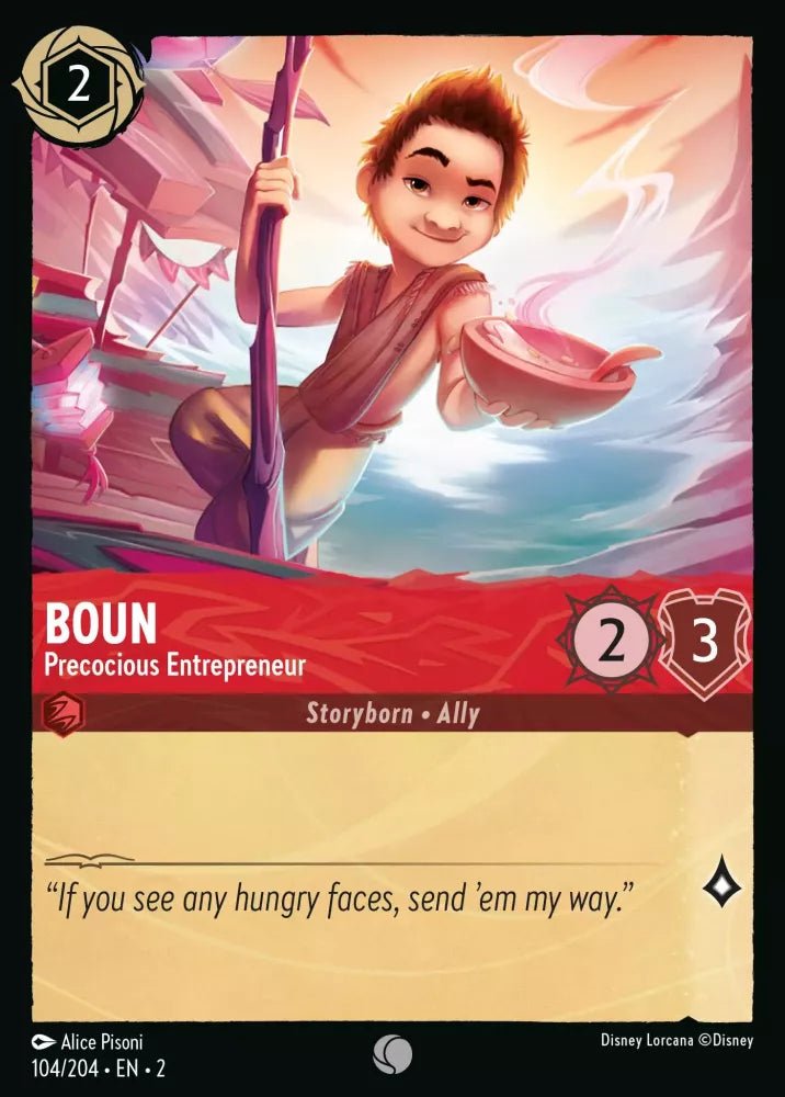 Disney Lorcana - [104/204][S2] - BOUN - Precocious Entrepreneur ENG FOIL [M/NM] - The Great Illuminary -