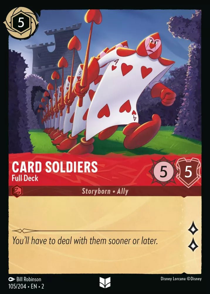 Disney Lorcana - [105/204][S2] - CARD SOLDIERS - Full Deck ENG FOIL [M/NM] - The Great Illuminary -