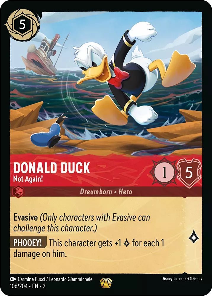 Disney Lorcana - [106/204][S2] - DONALD DUCK - Not Again! ENG FOIL [M/NM] - The Great Illuminary -