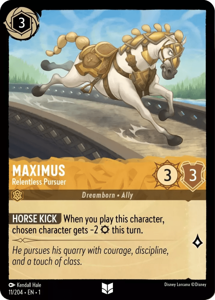 Disney Lorcana - [11/204] - MAXIMUS - Relentless Pursuer ENG FOIL [M/NM] - The Great Illuminary -