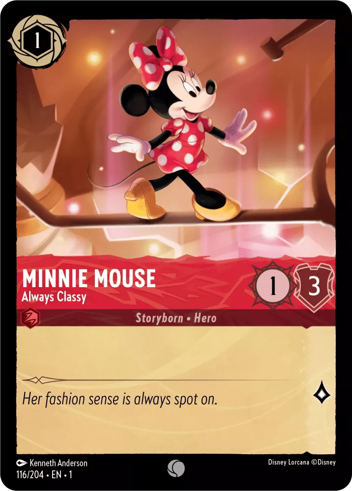 Disney Lorcana - [116/204] - MINNIE MOUSE - Always Classy ENG FOIL [M/NM] - The Great Illuminary -