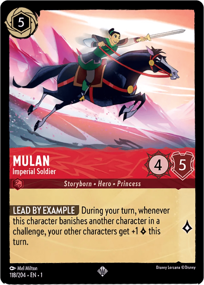 Disney Lorcana - [118/204] - MULAN - Imperial Soldier ENG FOIL [M/NM] - The Great Illuminary -