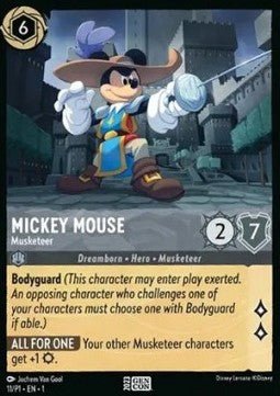 Disney Lorcana - [11/P1] - MICKEY MOUSE - Musketeer - PROMO - ENG [M/NM] - The Great Illuminary -