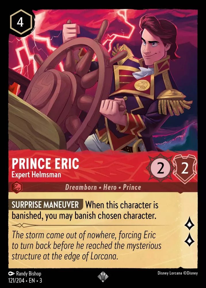 Disney Lorcana - [121/204][S3] - PRINCE ERIC - Expert Helmsman FOIL [M/NM] - The Great Illuminary -