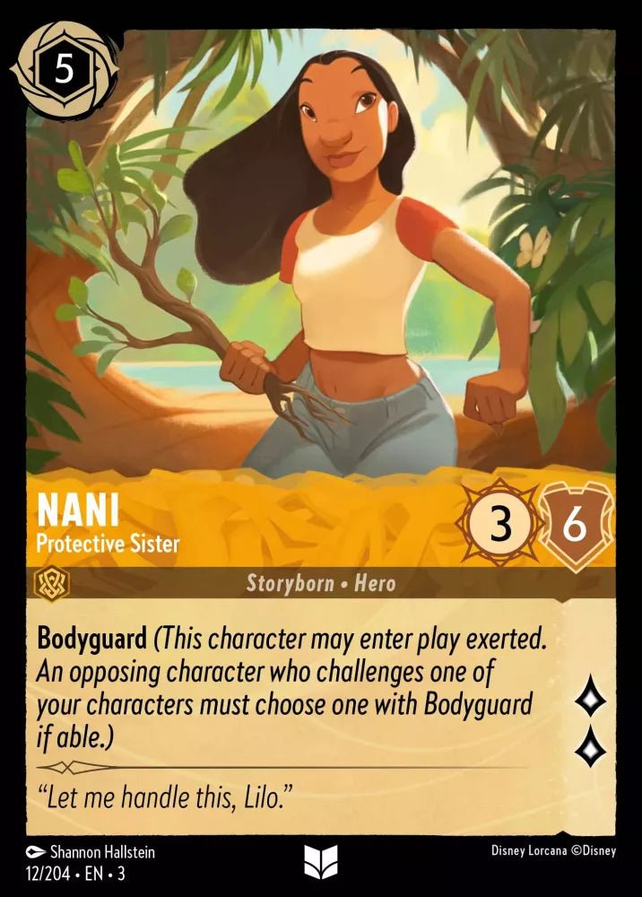 Disney Lorcana - [12/204][S3] - NANI - Protective Sister ENG FOIL [M/NM] - The Great Illuminary -