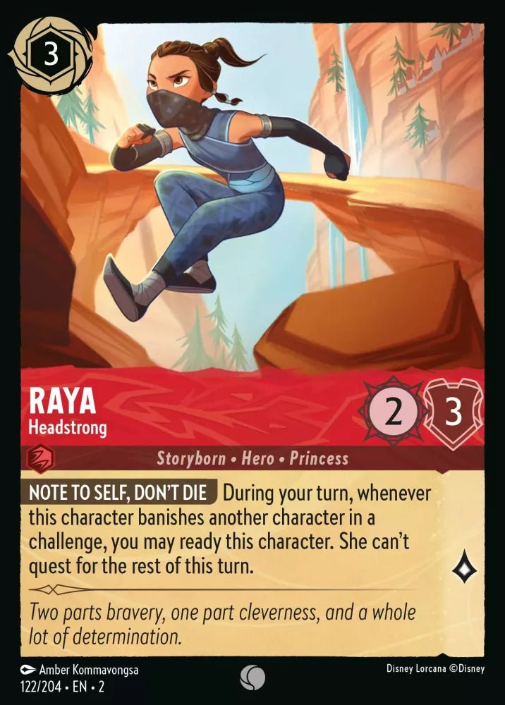 Disney Lorcana - [122/204][S2] - RAYA - Headstrong ENG FOIL [M/NM] - The Great Illuminary -