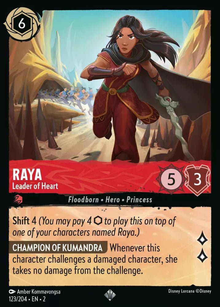 Disney Lorcana - [123/204][S2] - RAYA - Leader of Heart ENG NON-FOIL [M/NM] - The Great Illuminary -