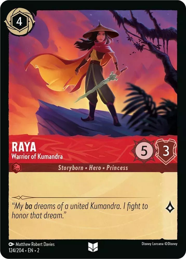 Disney Lorcana - [124/204][S2] - RAYA - Warrior of Kumandra ENG FOIL [M/NM] - The Great Illuminary -