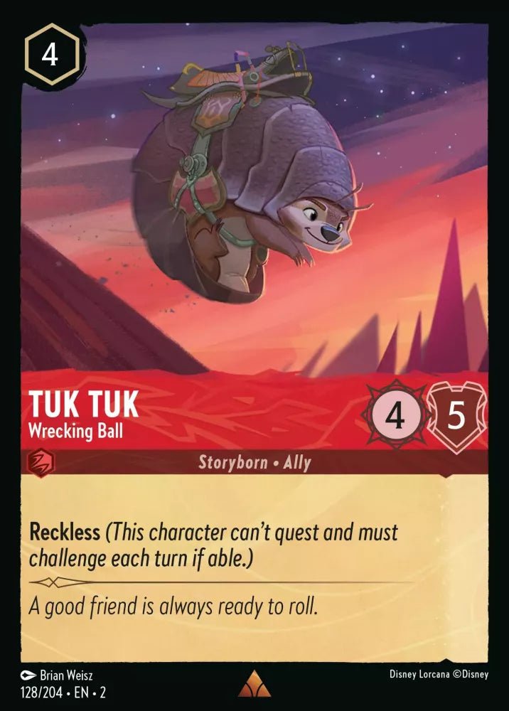 Disney Lorcana - [128/204][S2] - TUK TUK - Wrecking Ball ENG FOIL [M/NM] - The Great Illuminary -