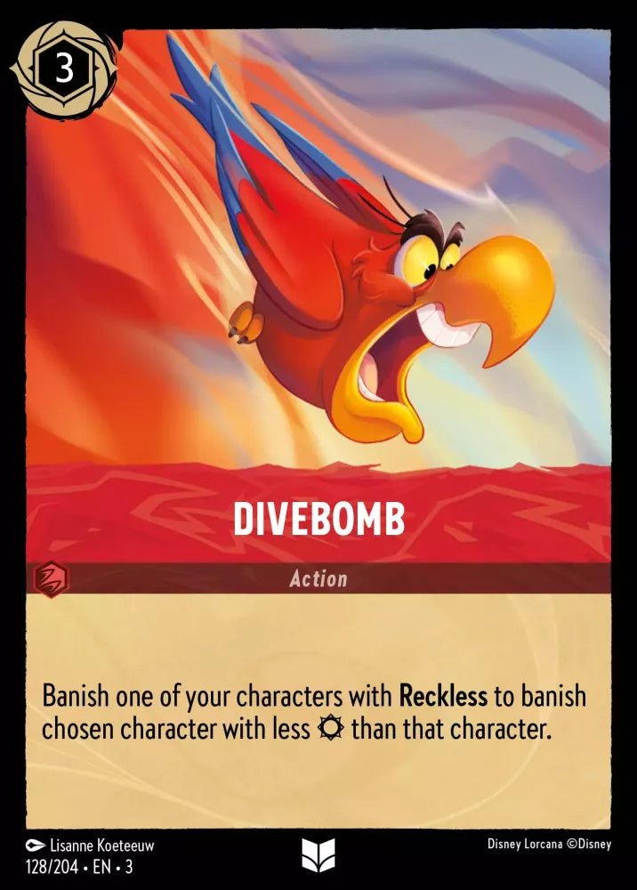 Disney Lorcana - [128/204][S3] - DIVEBOMB NON-FOIL [M/NM] - The Great Illuminary -