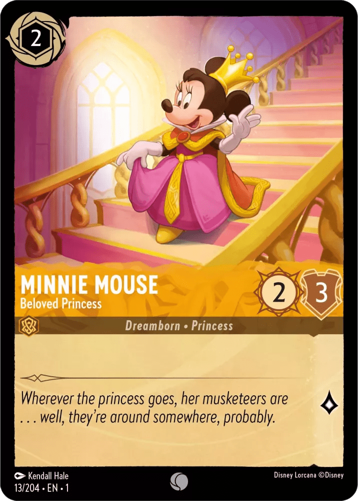 Disney Lorcana - [13/204] - MINNIE MOUSE - Beloved Princess ENG NON-FOIL [M/NM] - The Great Illuminary -