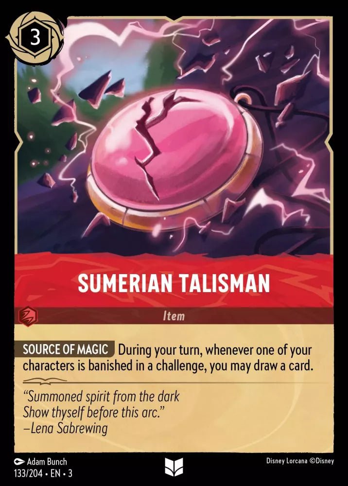 Disney Lorcana - [133/204][S3] - SUMERIAN TALISMAN FOIL [M/NM] - The Great Illuminary -