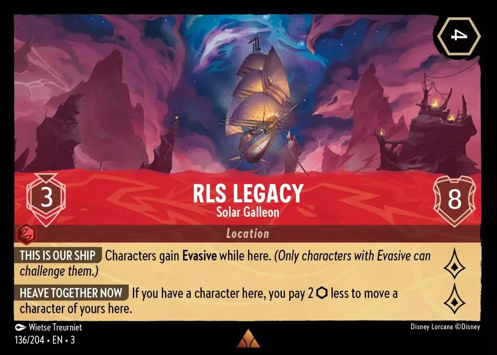 Disney Lorcana - [136/204][S3] - RLS LEGACY - Solar Galleon FOIL [M/NM] - The Great Illuminary -