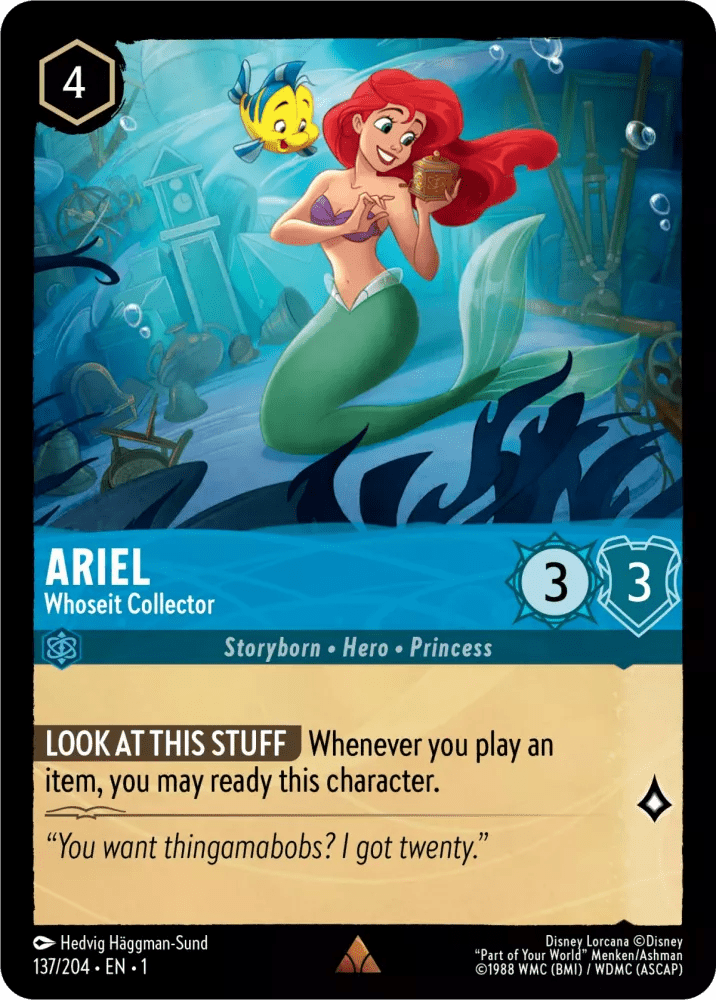 Disney Lorcana - [137/204] - ARIEL - Whoseit Collector ENG FOIL [M/NM] - The Great Illuminary -