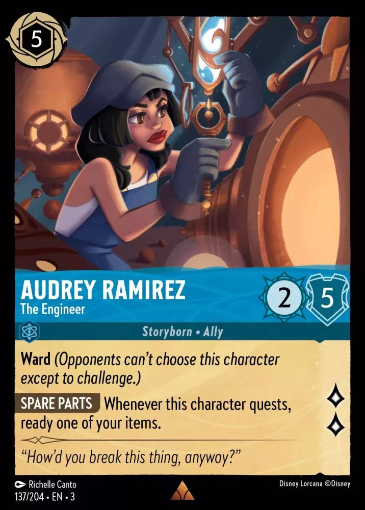 Disney Lorcana - [137/204][S3] - AUDREY RAMIREZ - The Engineer FOIL [M/NM] - The Great Illuminary -