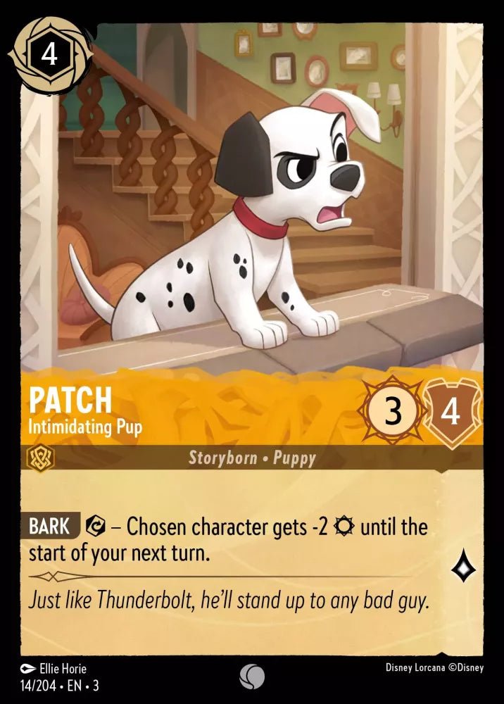 Disney Lorcana - [14/204][S3] - PATCH - Intimidating Pup ENG FOIL [M/NM] - The Great Illuminary -