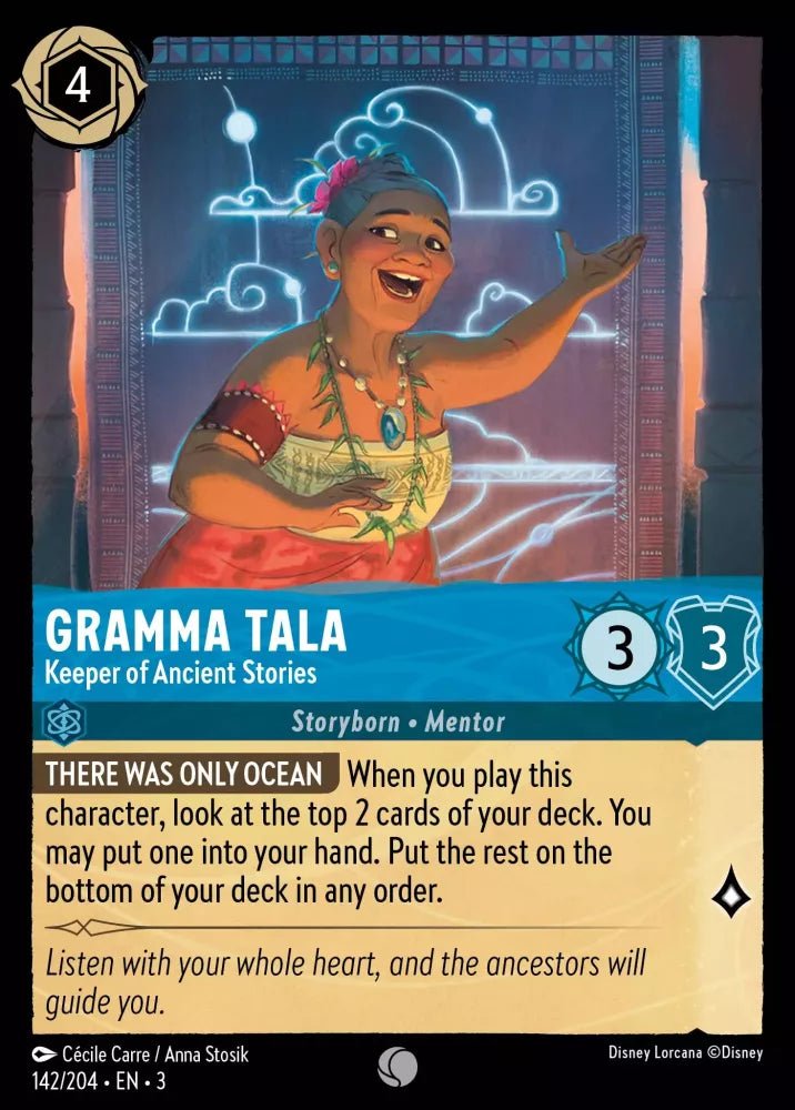 Disney Lorcana - [142/204][S3] - GRAMMA TALA - Keeper of Ancient Stories FOIL [M/NM] - The Great Illuminary -