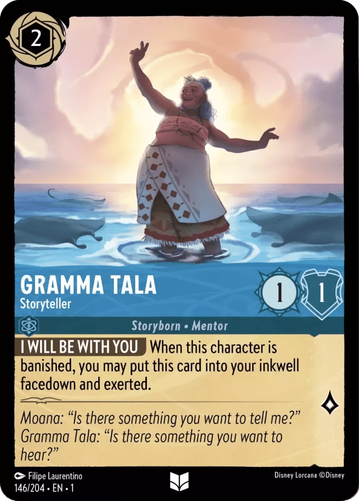 Disney Lorcana - [146/204] - GRAMMA - Tala Storyteller ENG FOIL [M/NM] - The Great Illuminary -