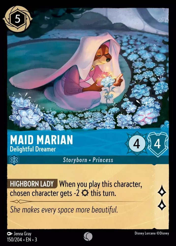 Disney Lorcana - [150/204][S3] - MAID MARIAN - Delightful Dreamer FOIL [M/NM] - The Great Illuminary -