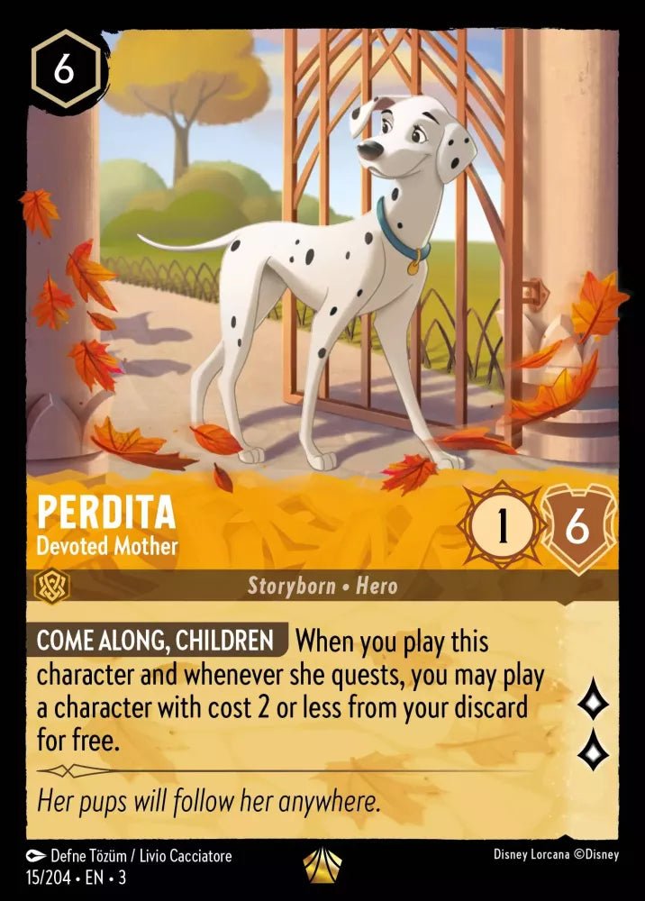 Disney Lorcana - [15/204][S3] - PERDITA - Devoted Mother ENG FOIL [M/NM] - The Great Illuminary -