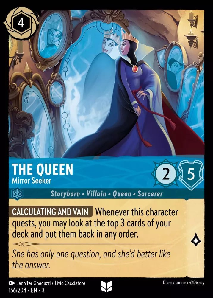 Disney Lorcana - [156/204][S3] - THE QUEEN - Mirror Seeker FOIL [M/NM] - The Great Illuminary -