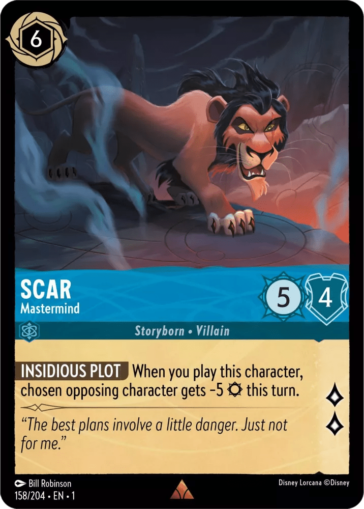 Disney Lorcana - [158/204] - SCAR - Mastermind ENG FOIL [M/NM] - The Great Illuminary -