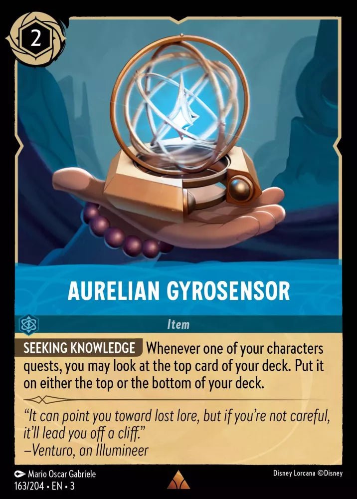 Disney Lorcana - [163/204][S3] - AURELIAN GYROSENSOR ENG FOIL [M/NM] - The Great Illuminary -