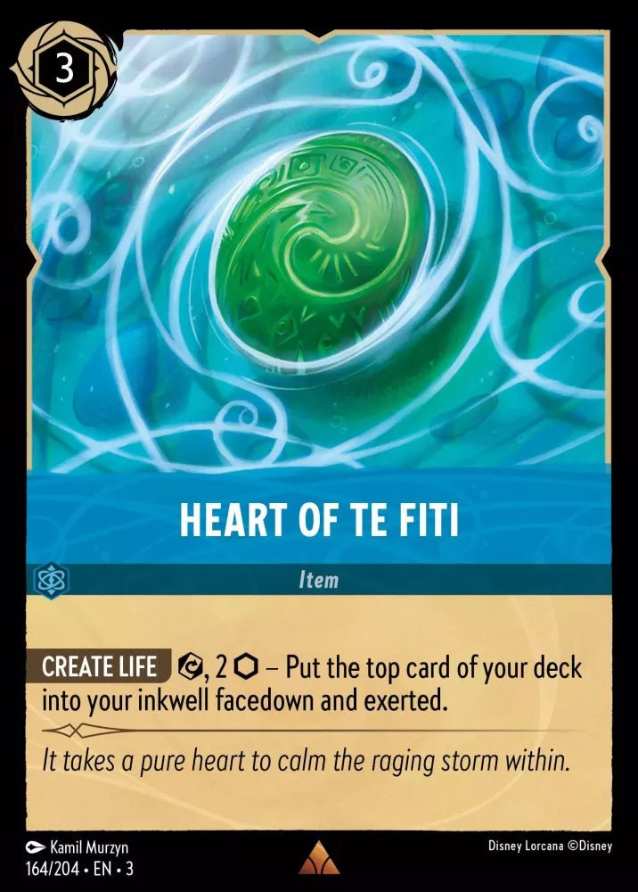 Disney Lorcana - [164/204][S3] - HEART OF TE FITI ENG FOIL [M/NM] - The Great Illuminary -