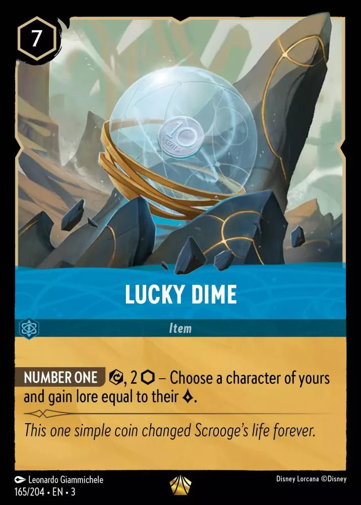 Disney Lorcana - [165/204][S3] - LUCKY DIME ENG FOIL [M/NM] - The Great Illuminary -