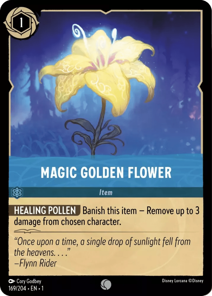 Disney Lorcana - [169/204] - MAGIC GOLDEN FLOWER ENG FOIL [M/NM] - The Great Illuminary -