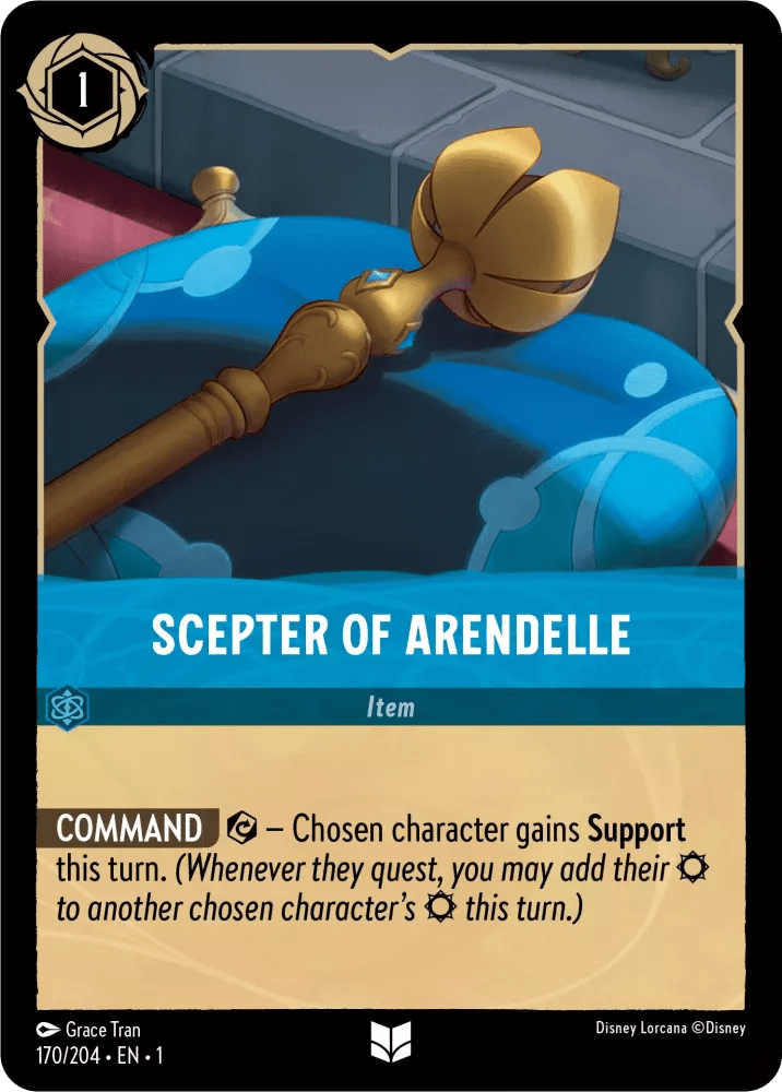 Disney Lorcana - [170/204] - SCEPTER OF ARENDELLE ENG FOIL [M/NM] - The Great Illuminary -