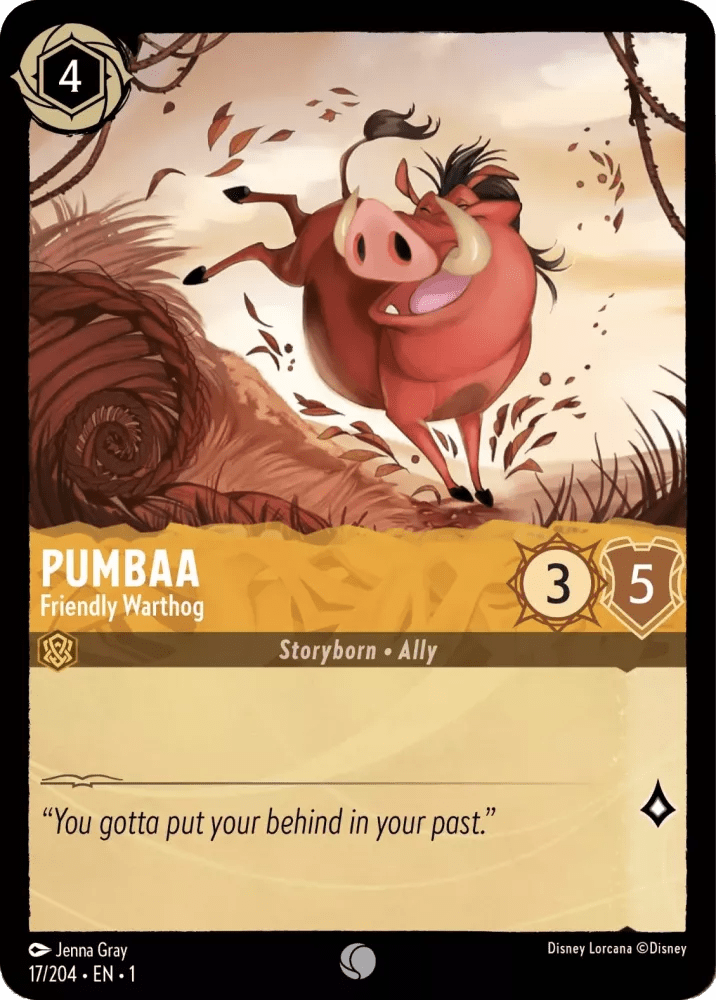 Disney Lorcana - [17/204] - PUMBAA - Friendly Warthog ENG FOIL [M/NM] - The Great Illuminary -