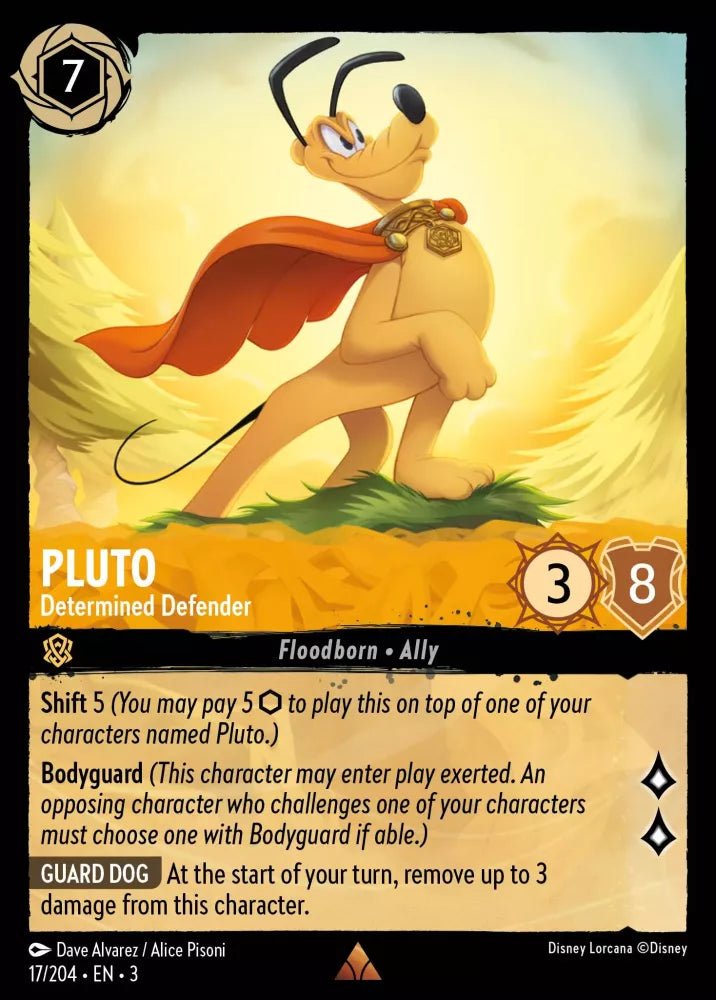 Disney Lorcana - [17/204][S3] - PLUTO - Determined Defender ENG FOIL [M/NM] - The Great Illuminary -