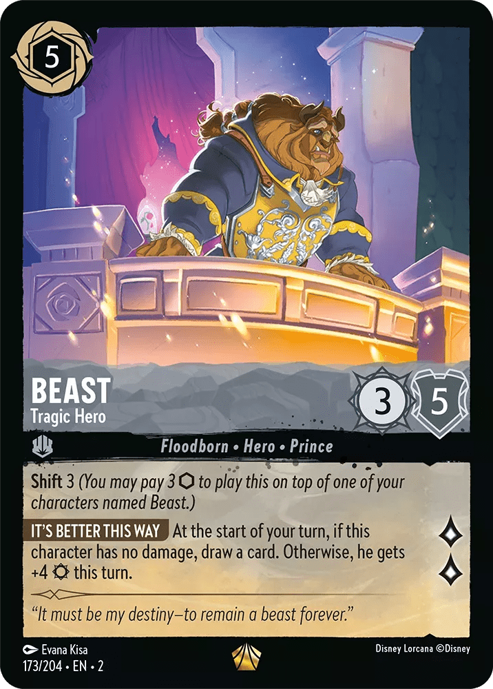 Disney Lorcana - [173/204][S2] - BEAST - Tragic Hero ENG FOIL [M/NM] - The Great Illuminary -