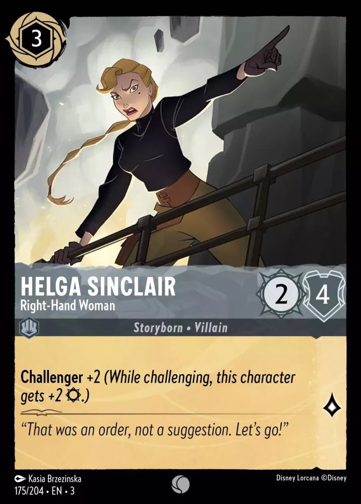 Disney Lorcana - [175/204][S3] - HELGA SINCLAIR - Right-Hand Woman ENG FOIL [M/NM] - The Great Illuminary -