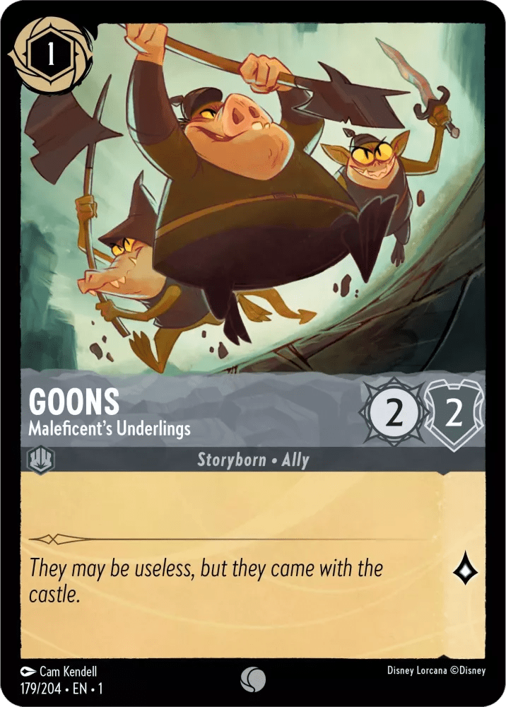 Disney Lorcana - [179/204] - GOONS - Maleficent's Underlings ENG FOIL [M/NM] - The Great Illuminary -