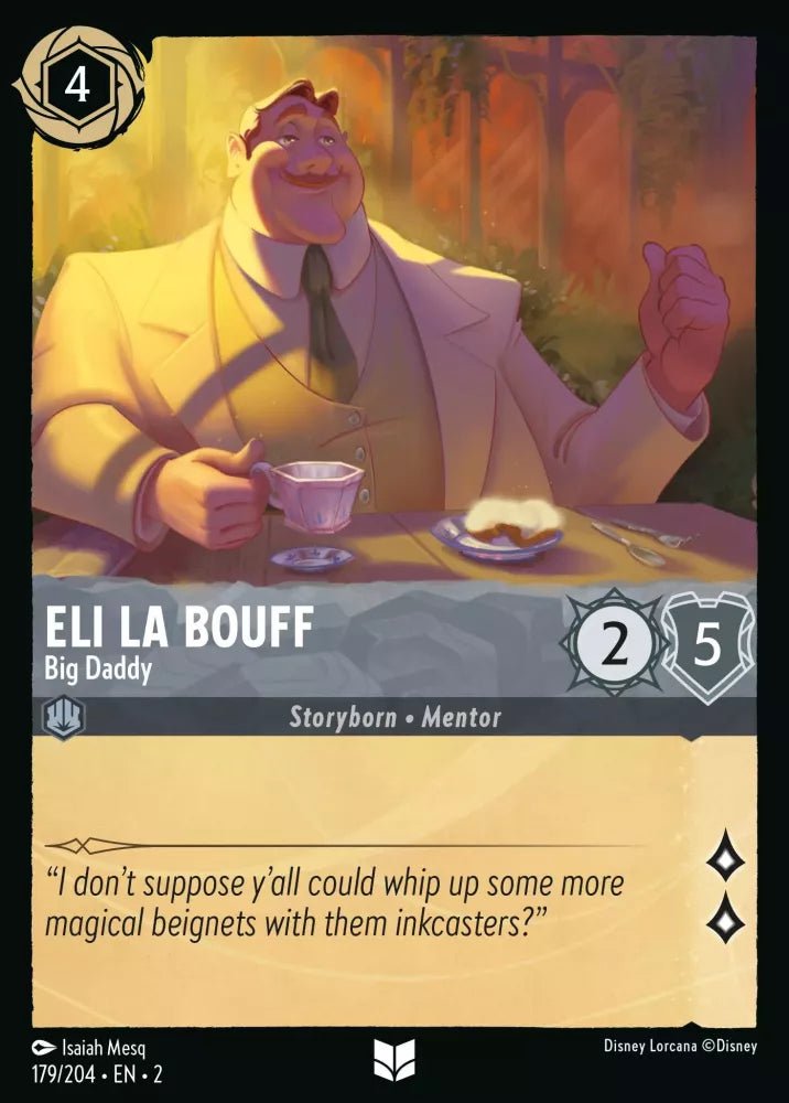 Disney Lorcana - [179/204][S2] - ELI LA BOUFF - Big Daddy ENG FOIL [M/NM] - The Great Illuminary -