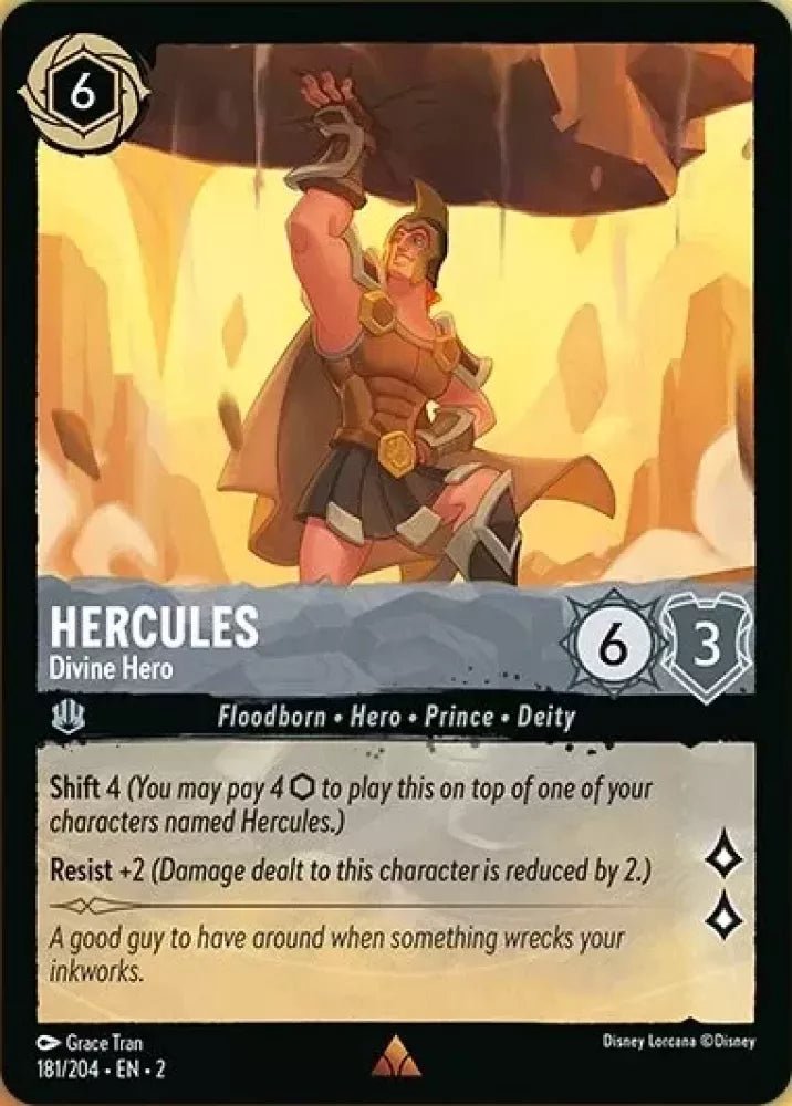 Disney Lorcana - [181/204][S2] - HERCULES - Divine Hero ENG NON-FOIL [M/NM] - The Great Illuminary -