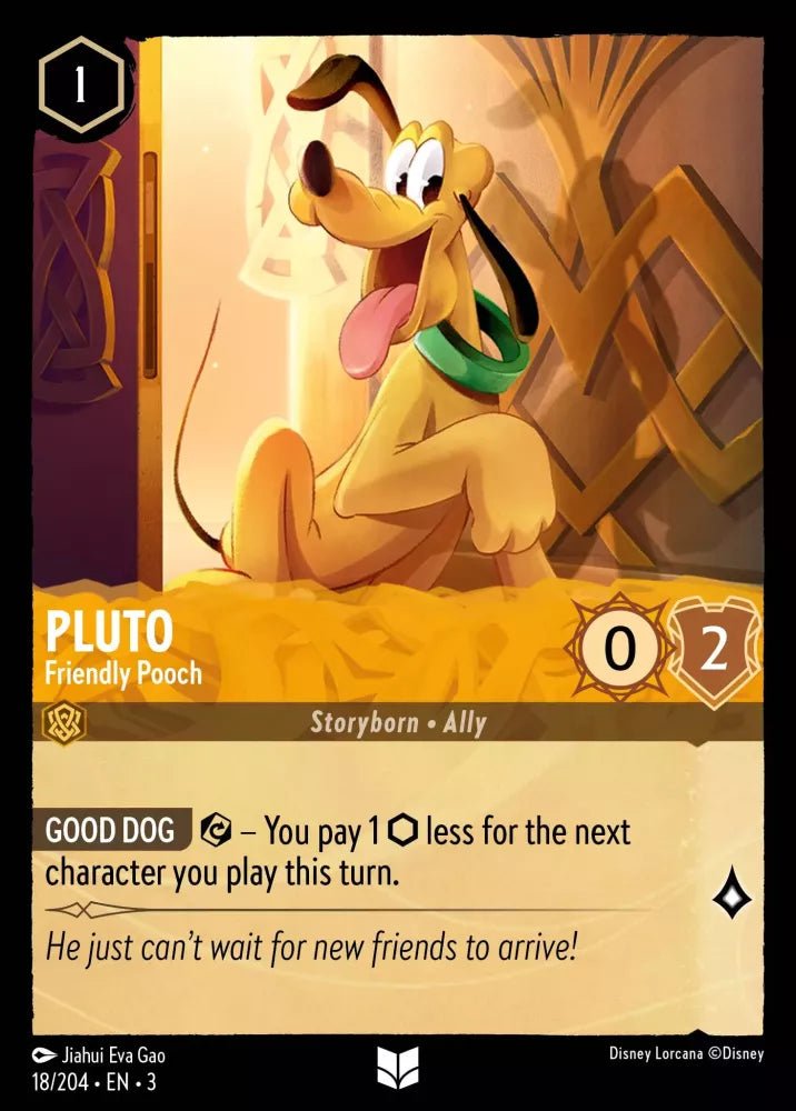 Disney Lorcana - [18/204][S3] - PLUTO - Friendly Pooch ENG FOIL [M/NM] - The Great Illuminary -