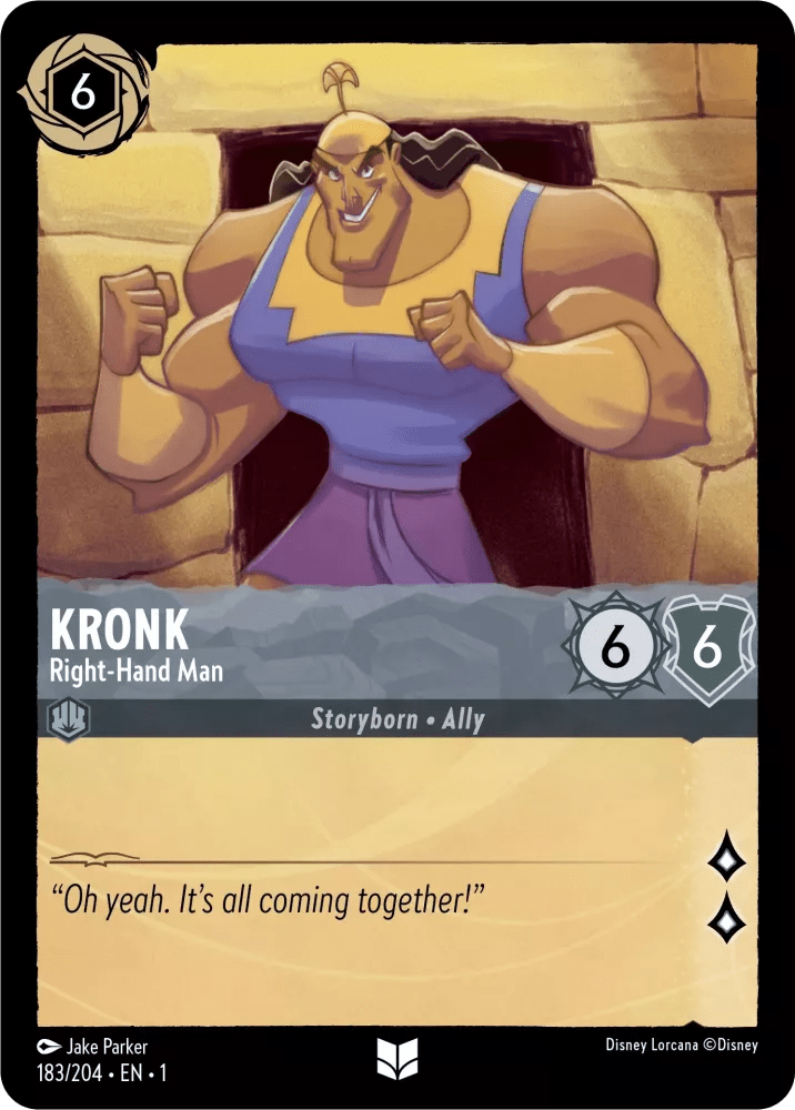 Disney Lorcana - [183/204] - KRONK - Right-Hand Man ENG FOIL [M/NM] - The Great Illuminary -