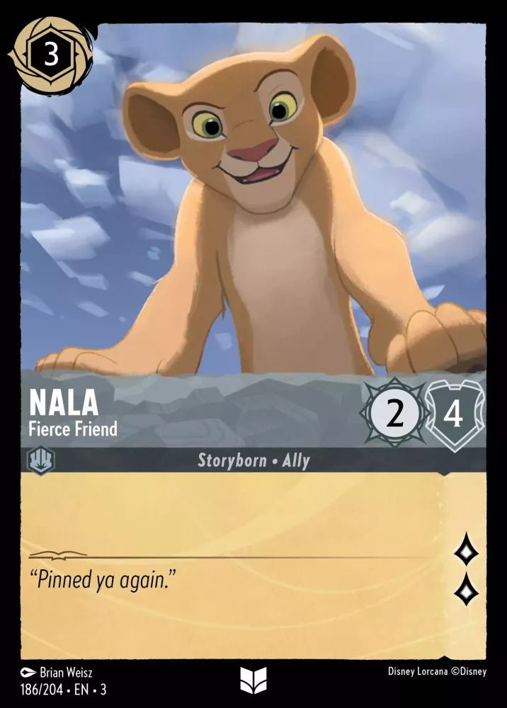 Disney Lorcana - [186/204][S3] - NALA - Fierce Friend ENG FOIL [M/NM] - The Great Illuminary -