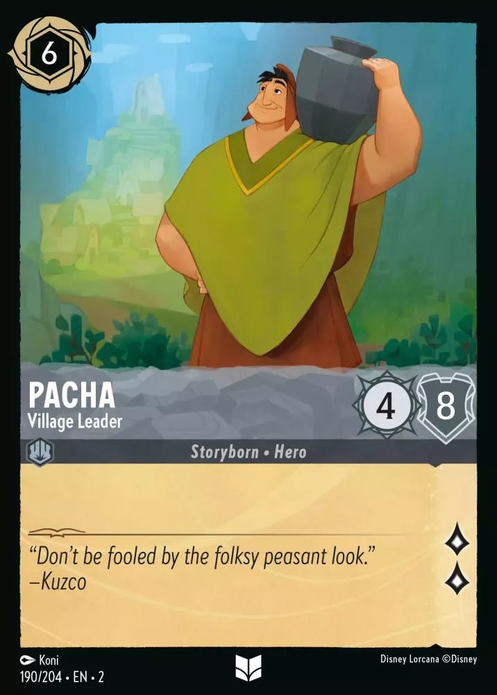 Disney Lorcana - [190/204][S2] - PACHA - Village Leader ENG FOIL [M/NM] - The Great Illuminary -