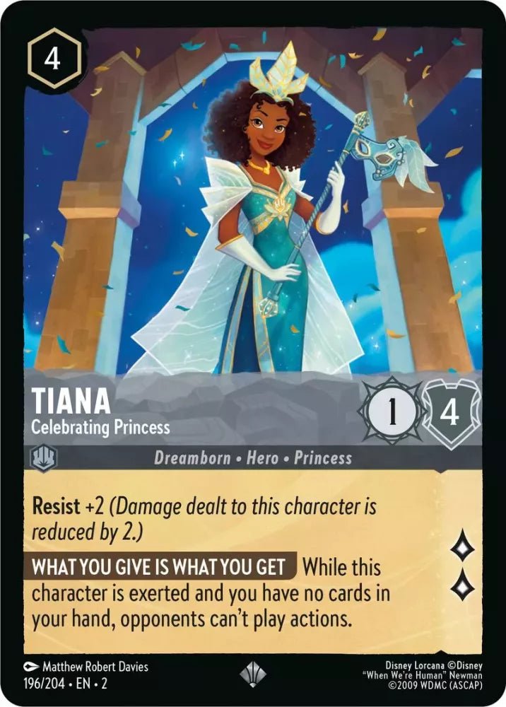 Disney Lorcana - [196/204][S2] - TIANA - Celebrating Princess ENG FOIL [M/NM] - The Great Illuminary -