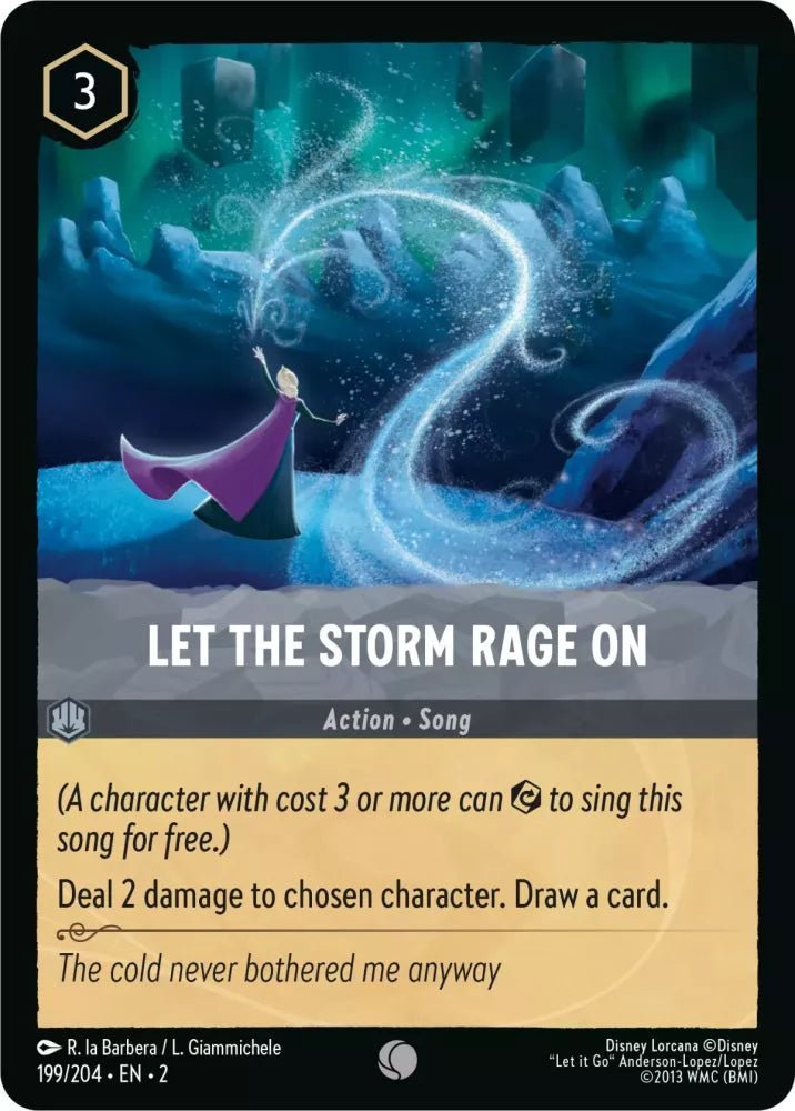 Disney Lorcana - [199/204][S2] - LET THE STORM RAGE ON ENG FOIL [M/NM] - The Great Illuminary -