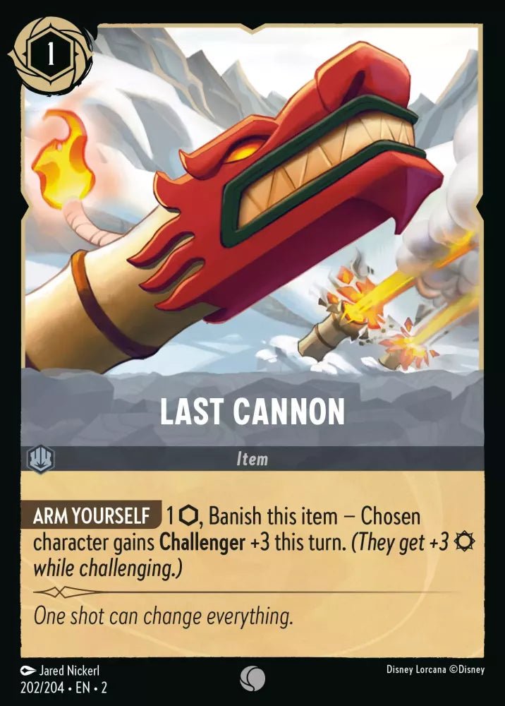 Disney Lorcana - [202/204][S2] - LAST CANNON ENG FOIL [M/NM] - The Great Illuminary -