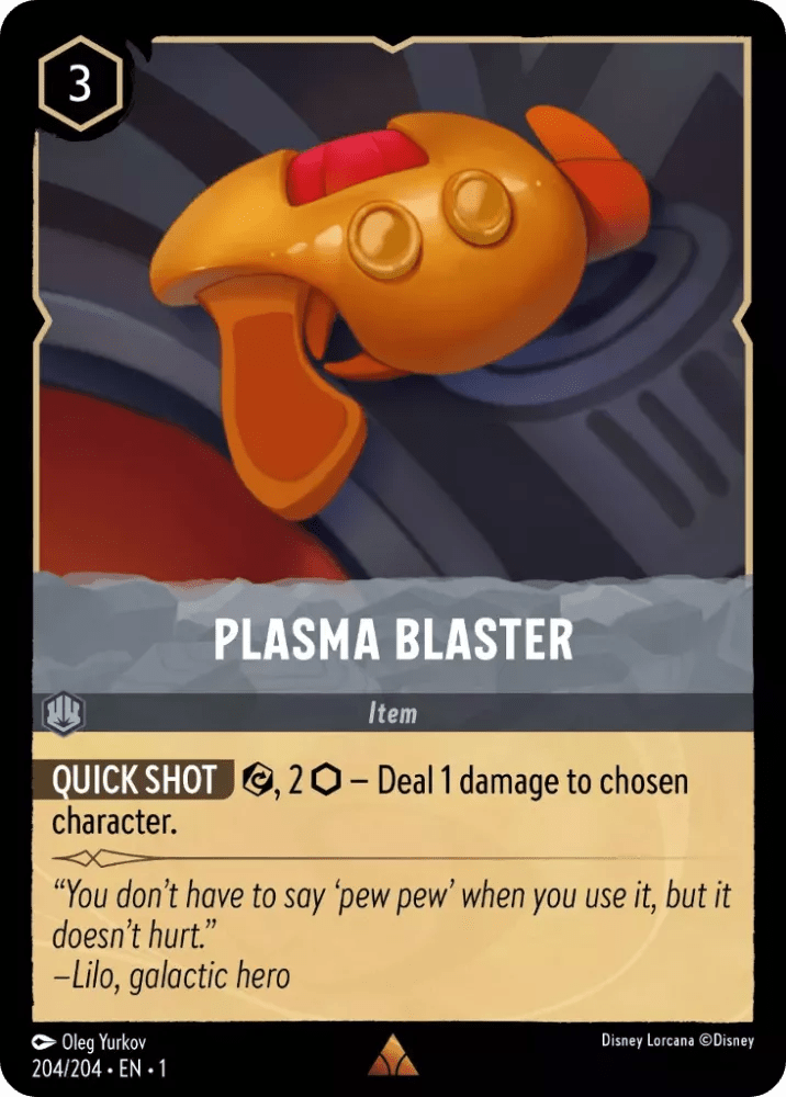 Disney Lorcana - [204/204] - PLASMA BLASTER ENG FOIL [M/NM] - The Great Illuminary -