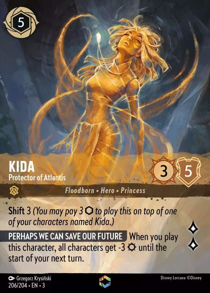 Disney Lorcana - [206/204][S3] - KIDA - Protector of Atlantis ENG FOIL [M/NM] - The Great Illuminary -