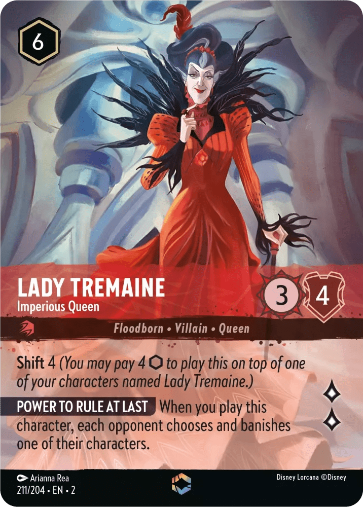 Disney Lorcana - [211/204][S2] - LADY TREMAINE - IMPERIOUS QUEEN ENG FOIL [M/NM] - The Great Illuminary -