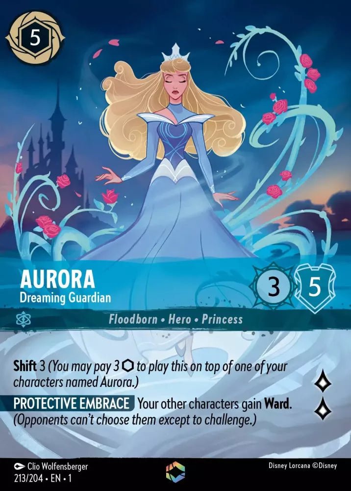 Disney Lorcana - [213/204] - AURORA - Dreaming Guardian ENG FOIL [M/NM] - The Great Illuminary -