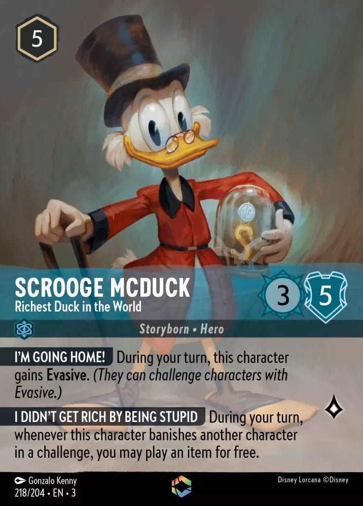 Disney Lorcana - [218/204][S3] - SCROOGE MCDUCK - Richest Duck in the World ENG FOIL [M/NM] - The Great Illuminary -